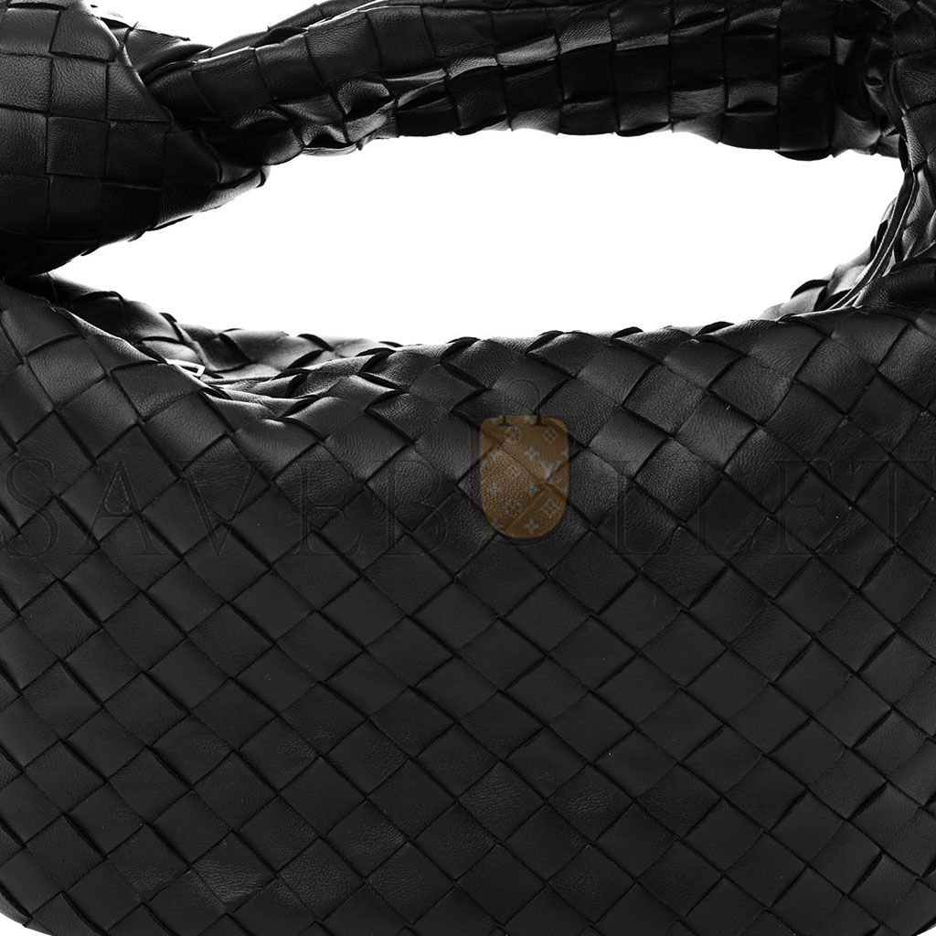 BOTTEGA VENETA NAPPA INTRECCIATO TEEN JODIE HOBO BLACK (37*25*8cm)